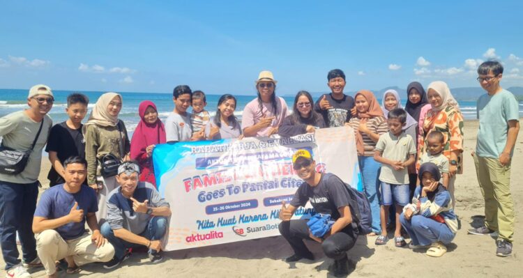 PT AMG Gelar Raker dan Evalusi di Pantai Citepus