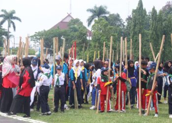 Ribuan Pelajar Ikuti Lomba Tridaya PMR yang Diadakan Pemkab Bogor dan PMI