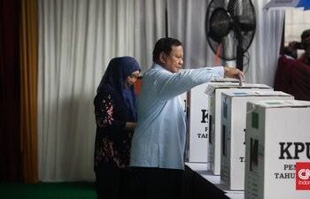 Presiden Prabowo Nyoblos di TPS 08, Polres Bogor siapakan 1.096 Personil 