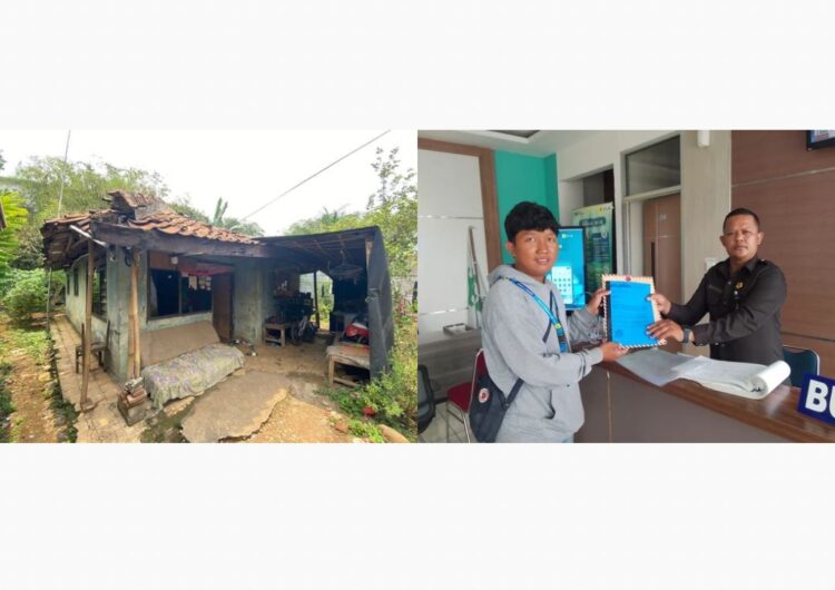 Prihatin dengan Kondisi Rumah Ibu Tuti, Portal Media Aktualita gandeng YBM PLN Gunung Putri