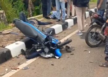 Akibat Lawan Arus, Kedua Motor Tabrakan di Cikeas