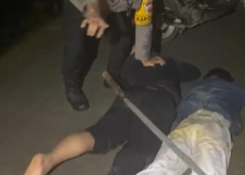 Tawuran Sambil Live Medsos, Polsek Cileungsi Amankan Lima Pelaku