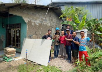 Destana Tlajung Udik dan Tlajung Udik Peduli Salurkan Bantuan untuk Korban Angin Kencang