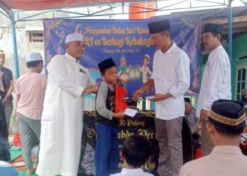 Sambut Bulan Suci Ramadhan, RT Riki Bersama Pemuda Irama Santuni Anak Yatim dan Dhuafa