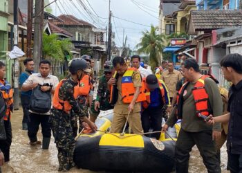 Wakil Bupati Bogor Tinjau Banjir di Vila Nusa Indah I, 4.790 Warga Terdampak