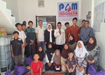Pomindo Indonesia Klapanunggal Berbagi dengan Puluhan Anak Yatim Piatu