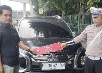 Memalukan, Gunakan Plat Palsu Kendaraan Dinas Kabupaten Bogor Kena Tilang