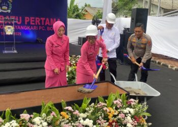 Polres Bogor Letakkan Batu Pertama Pembangunan Gedung Bhayangkari Cabang Bogor
