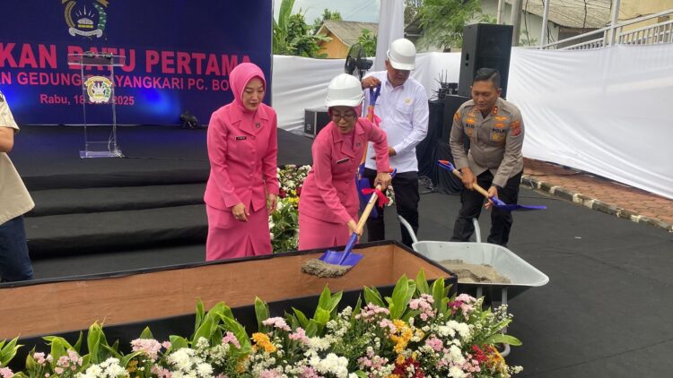 Polres Bogor Letakkan Batu Pertama Pembangunan Gedung Bhayangkari Cabang Bogor