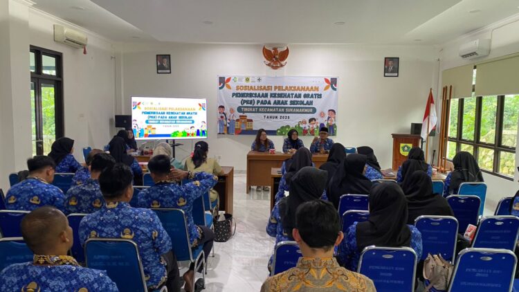 Dorong Kesehatan Pelajar, Kecamatan Sukamakmur Sosialisasikan Program PKG