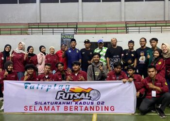 Ajang Silaturahmi, Turnamen Futsal Dusun 2 Desa Tlajung Udik Sukses Digelar