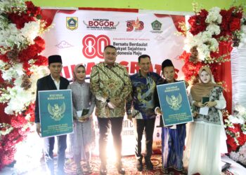 Nikah Gratis Meriahkan HUT ke-80 Kemerdekaan RI di Pemkab Bogor