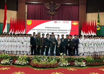 Jelang HUT RI ke-80, Bupati Bogor Kukuhkan 60 Anggota Paskibraka