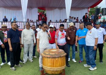 Pemdes Bojong Nangka Resmikan Lapangan Sepak Bola Baru