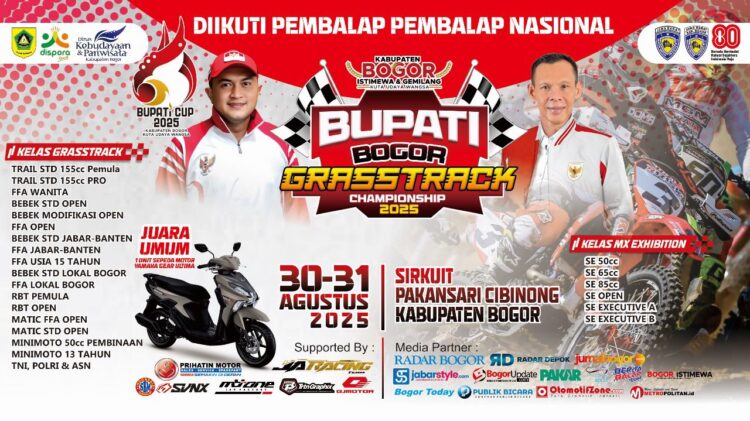 300 Pembalap Siap Adu Kecepatan di Bupati Bogor Grasstrack Championship 2025