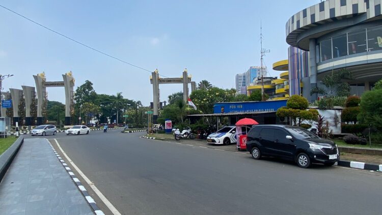 Pembangunan Taman Didepan Lawang Kori, Pemkab Bogor Relokasi Pos Lantas dan Kantor Gakkum