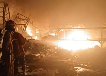 Diduga Korsleting Listrik, Gudang Material di Citeureup Ludes Dilalap Sijago Merah