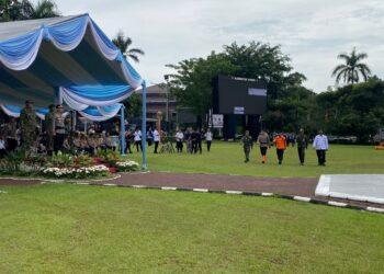 Polres Bogor dan Forkopimda Gelar Apel Siaga Tanggap Bencana di Lapangan Tegar Beriman