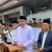 Bupati Bogor Rudy Susmanto bersama Gus Miftah saat kegiatan doa bersama akhir tahun di Masjid Nurul Wathon Cibinong