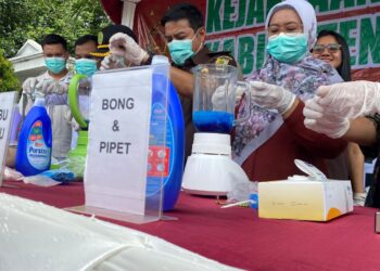 Kejari Kabupaten Bogor musnahkan barang bukti jenis sabu dan sejenisnya