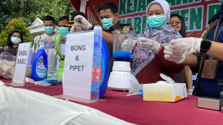 Kejari Kabupaten Bogor musnahkan barang bukti jenis sabu dan sejenisnya