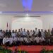 Camat Klapanunggal Galuh Sri Wahyuni memimpin acara Refleksi Akhir Tahun 2025 di Gedung SBI