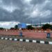 Petugas Dishub Kabupaten Bogor saat melakukan pemetaan jalur untuk Car Free Night di Stadion Pakansari dan Jalan Tegar Beriman.