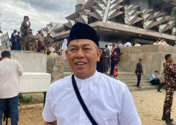 Kepala Disnaker Kabupaten Bogor Nana Mulyana menjelaskan program pelatihan konten kreator dan bahasa Jepang