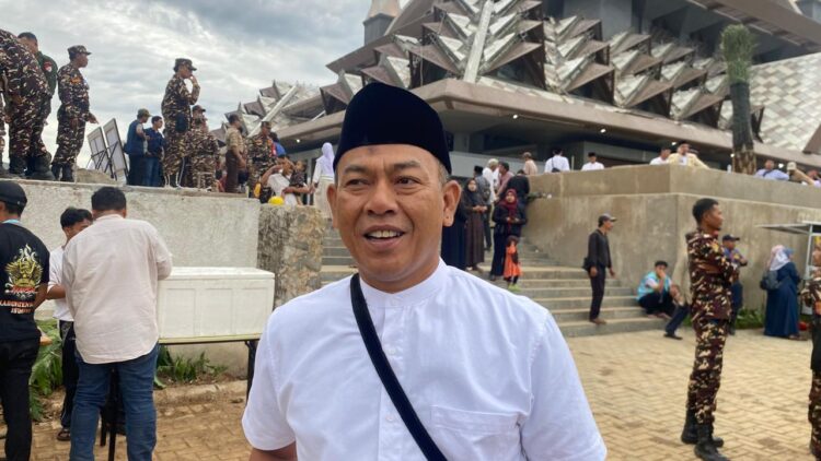 Kepala Disnaker Kabupaten Bogor Nana Mulyana menjelaskan program pelatihan konten kreator dan bahasa Jepang