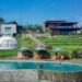 Suasana glamping estetik di Lenira Smart Home & Glamping Cijeruk dengan pemandangan alam asri