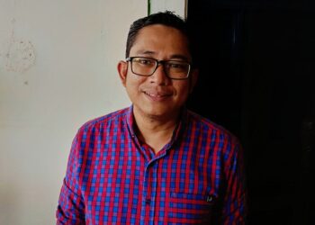 Aliran Kali Cileungsi di wilayah Gunung Putri yang akan dinormalisasi oleh Pemkab Bogor.