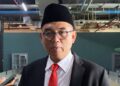 Sekda Kabupaten Bogor Ajat Rochmat Jatnika saat memberikan keterangan terkait mekanisme pembayaran proyek daerah