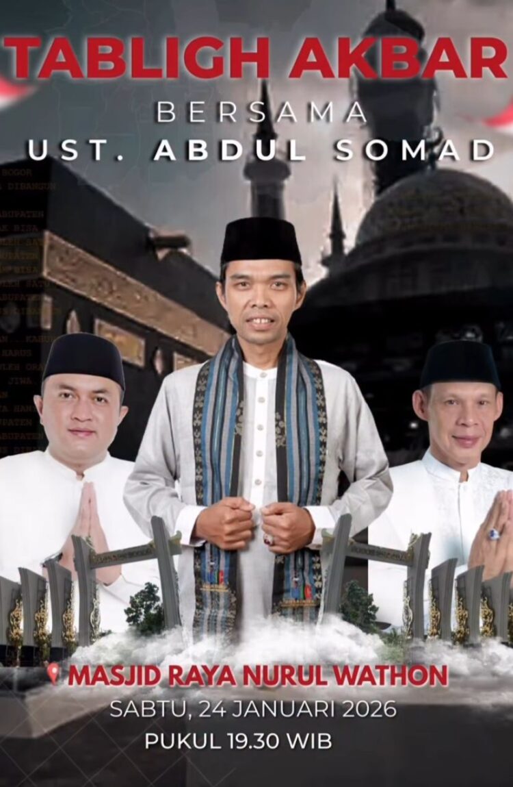 Ustaz Abdul Somad Dijadwalkan Isi Tabligh Akbar di Masjid Nurul Wathon Pakansari Bogor