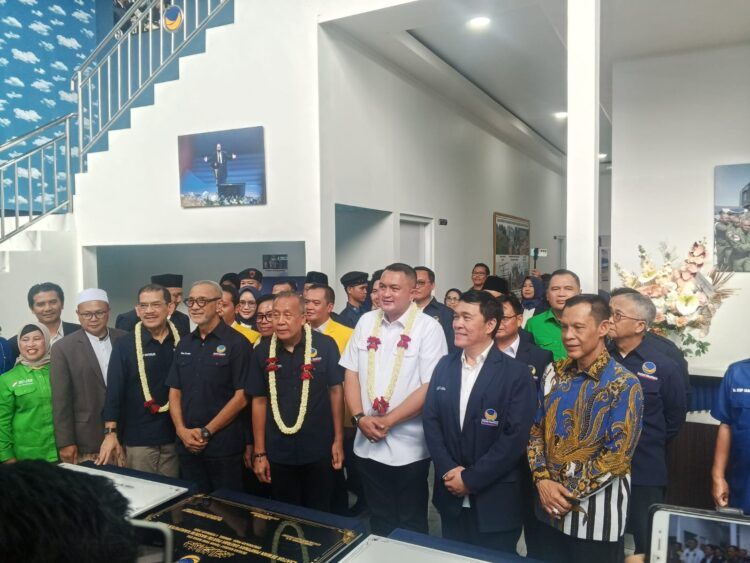 Saan Mustopa dan Rudy Susmanto Resmikan Kantor DPD Partai NasDem Kabupaten Bogor