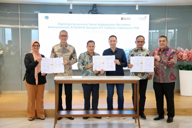 penandatanganan pembentukan satgas penyelamatan aset PT Telkom