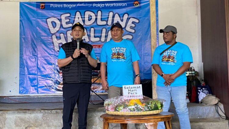 Peringati HPN 2026, Polres Bogor Bersama Insan Pers Gelar Deadline Healing di Caringin