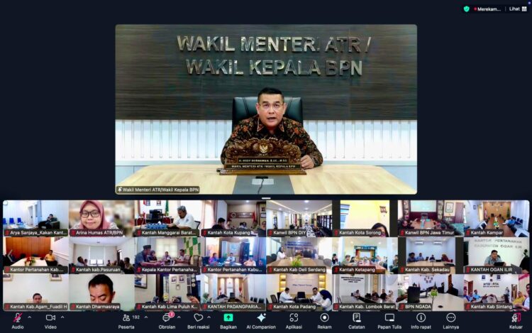 Penyelesaian Berkas Layanan Pertanahan, Wamen Ossy Tegaskan Target Progresif di Akhir Maret 2026