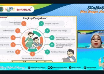 Sosialisasi Permen 2/2026 tentang Kearsipan, Sekjen ATR/BPN: Pengelolaan Arsip Penting bagi Pelayanan Pertanahan