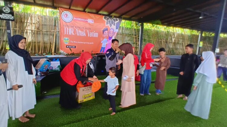 ‎Komunitas Jalur Berbagi Kebahagiaan Bersama 84 Anak Yatim di The Nice Playland Gunung Geulis