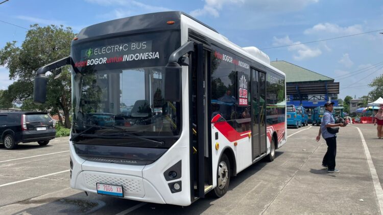 Hari Perdana Operasional Kabogor Electric Bus Trayek Bojonggede–Sentul Sepi Penumpang
