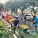 ‎Pemotor Tewas Usai Tertimpa Pohon Tumbang di Jalan Tegar Beriman