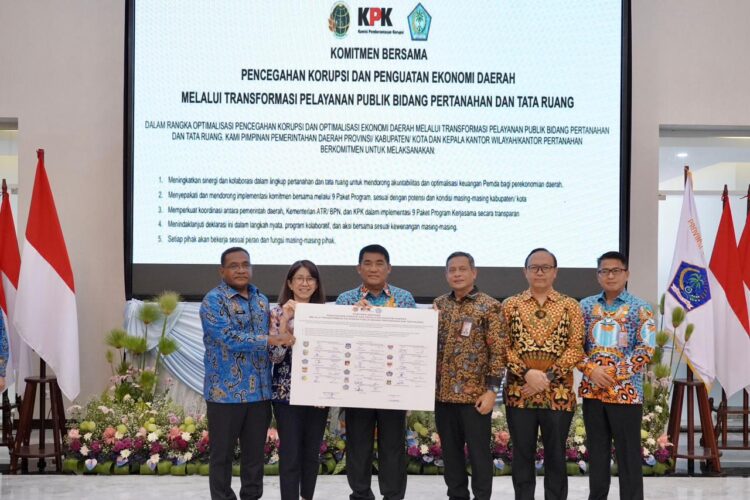Kementerian ATR/BPN dan KPK Jadikan Sulut Lokasi Percontohan Transformasi Pelayanan Publik di Bidang Pertanahan 