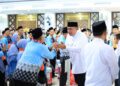 ‎Ratusan Jamaah Haji Resmi Diberangkatkan dari Masjid Raya Nurul Wathon