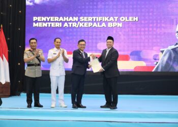 Serahkan Sertipikat Hak Pakai untuk Lemhannas RI, Menteri Nusron: Perkuat Kepastian Hukum Aset Negara