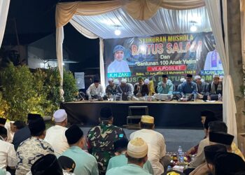 Syukuran Mushola Baitus Salam, Acang Suryana Santuni 100 Anak Yatim di Gunung Putri
