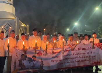 3.000 Peserta Meriahkan Pawai Obor Tahun Baru Islam 1448 Hijriah di Lingkungan Pemkab Bogor