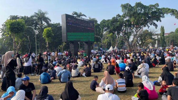 ‎Nobar Piala Dunia 2026 di Alun-alun Tegar Beriman Diserbu Warga, Argentina Menang 3-1 atas Swiss