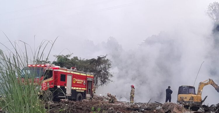 Bakaran Sampah Jadi Pemicu Terbakarnya Lahan di Perumahan Citra Indah City Park Jonggol