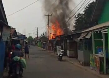 Lupa Matikan Kompor, Ruko Pakan di Klapanunggal Terbakar