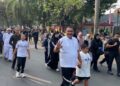 ‎Olahraga Bersama Keluarga di CFD, Bupati Bogor Ajak Warga Dukung UMKM